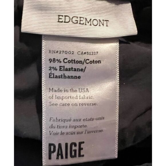 PAIGE Edgemont Grey Zip Paint Splatter Skinny Jeans Size 28 - Picture 10 of 10